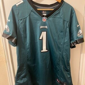 Jalen Hurts #1 PHILADELPHIA EAGLES Green Men's Nike On Field Jersey Size 2XL NFL